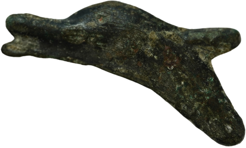 Дельфин V–VI вв. до н.э. Ольвия бронзовая монета (2)