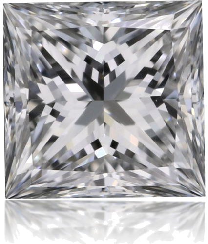 0.3 carat D-VVS2 Natūralus Princess Deimantas (1)