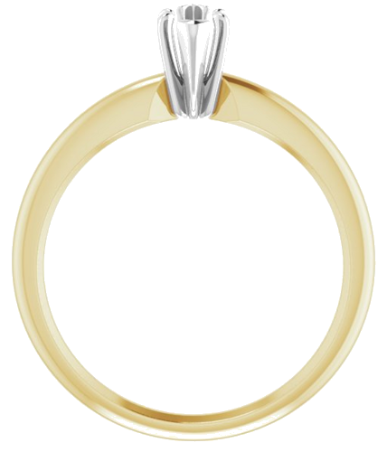 Sužadėtuvių Žiedas „V-End Solitaire“ 585 Baltojo Ir Geltonojo Aukso Marquise 7.6mm x 3.3mm (2)