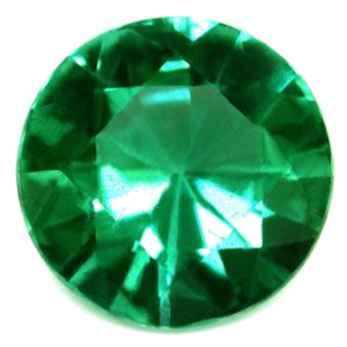 0.86 carat GREEN Round Smaragdas (1)
