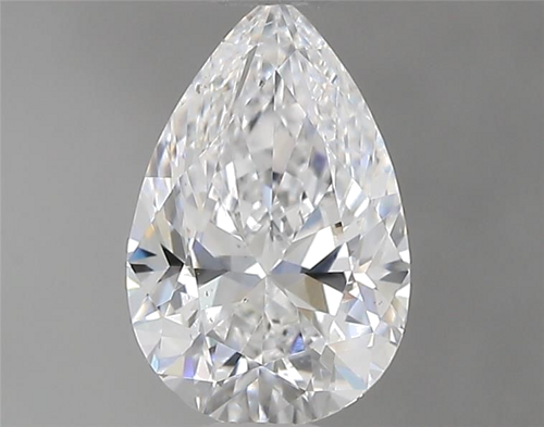0.55 carat D-VS2 Natūralus Pear Deimantas (1)