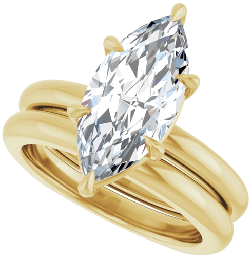 Sužadėtuvių Žiedas „Claw-Prong Euro Shank“ 14k yellow gold Marquise 15mm x 7mm (10)