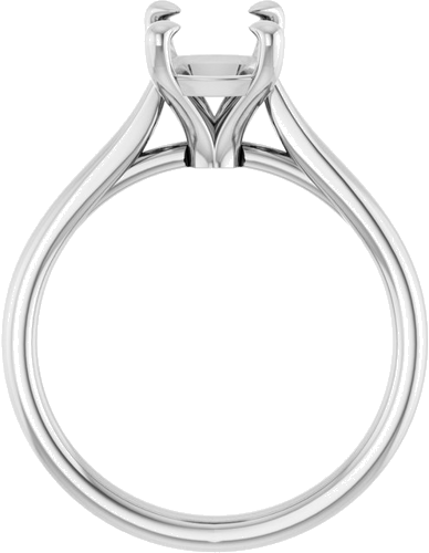 Sužadėtuvių Žiedas „Claw-Prong Solitaire“ 14k white gold Elongated Cushion 9mm x 7mm (2)