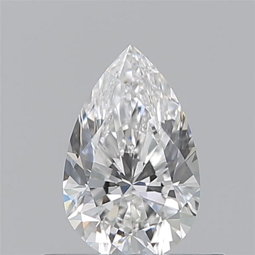 0.54 carat F-VVS2 Natūralus Pear Deimantas (1)