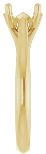 Sužadėtuvių Žiedas „Solitaire“ 585 Geltonojo Aukso Round 6.5mm (4)