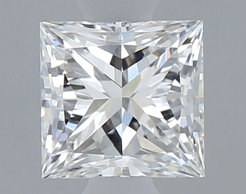 0.4 carat D-VVS2 Natūralus Princess Deimantas (1)