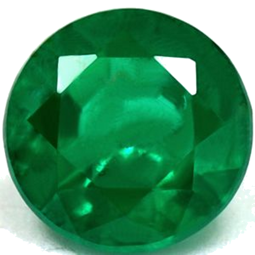 0.62 carat GREEN Round Smaragdas (1)