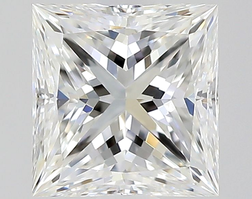 0.5 carat F-VVS2 Natūralus Princess Deimantas (1)