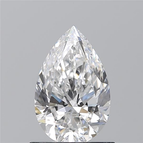 0.9 carat D-VS2 Natūralus Pear Deimantas (1)