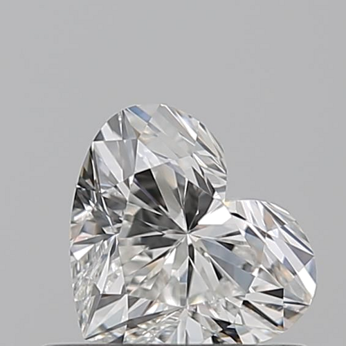 0.55 carat F-VVS1 Natūralus Heart Deimantas (1)