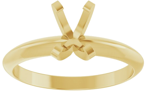 Sužadėtuvių Žiedas „Solitaire“ 585 Geltonojo Aukso Oval 6.5mm x 4.5mm (3)