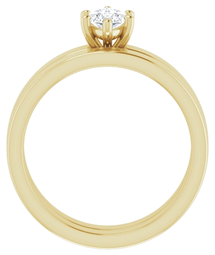 Sužadėtuvių Žiedas „Solitaire“ 14k yellow gold Marquise 9mm x 4.5mm (7)