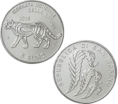 2018 San Marinas Euro monetų rinkinys su 5 eurų sidabrine moneta (3)