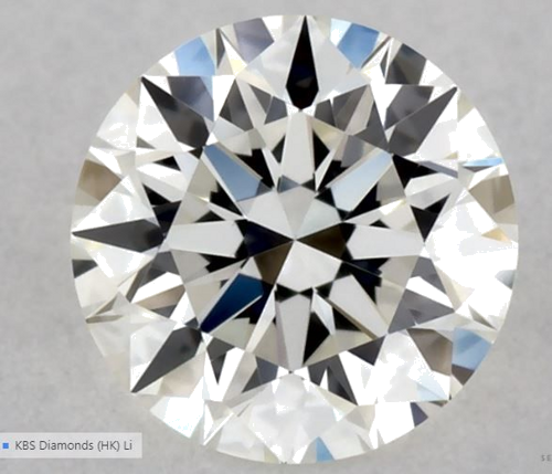 0.33 carat I-VVS1 Excellent cut Natūralus Round Deimantas (1)