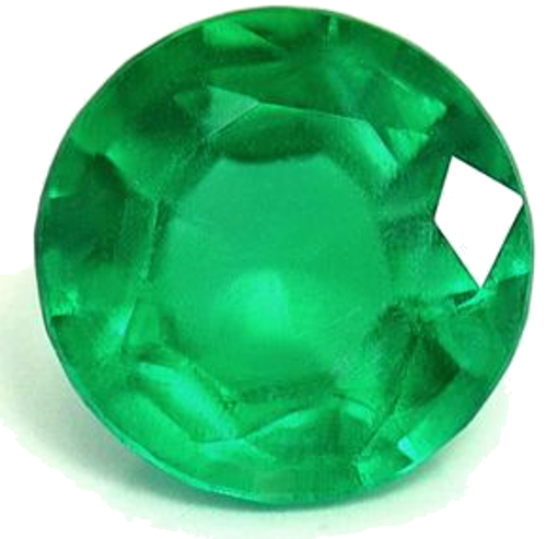 0.48 carat GREEN Round Smaragdas (1)