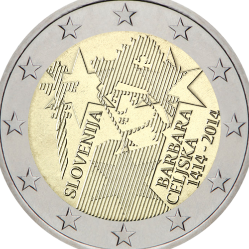 2014 Slovenia Barbara Celjska 2 euro coin (2)