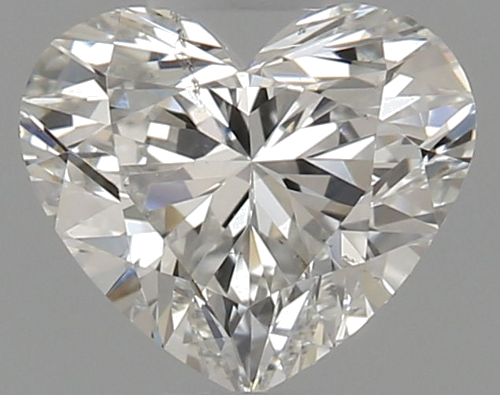 0.51 carat H-SI1 Natūralus Heart Deimantas (1)