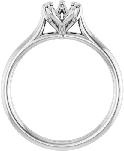 Sužadėtuvių Žiedas „Cathedral-Style Solitaire“ 14k white gold Pear 8mm x 5mm (2)