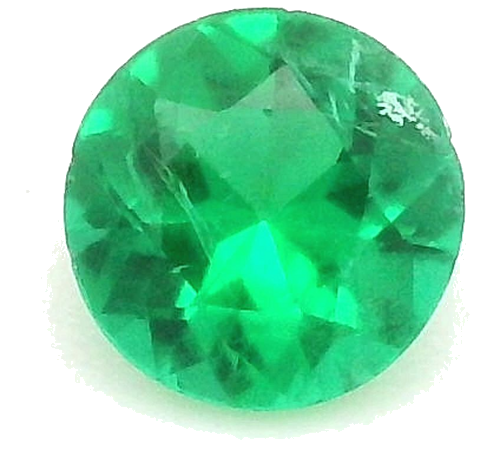 0.19 carat GREEN Round Smaragdas (1)