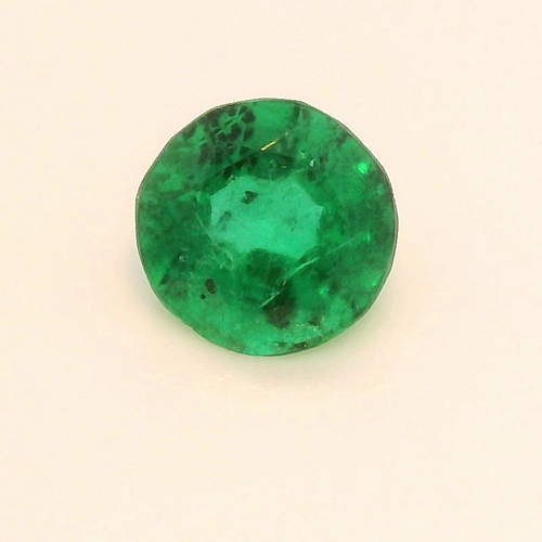 0.38 carat GREEN Round Smaragdas (1)