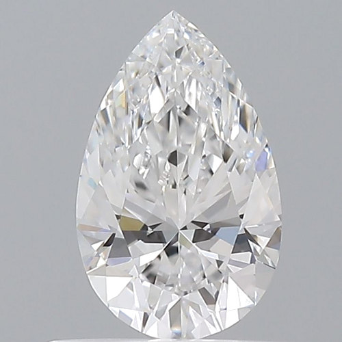 0.51 carat D-VVS2 Natūralus Pear Deimantas (1)