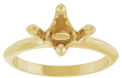 Sužadėtuvių Žiedas „Claw-Prong Solitaire“ 14k yellow gold Oval 9mm x 7mm (3)