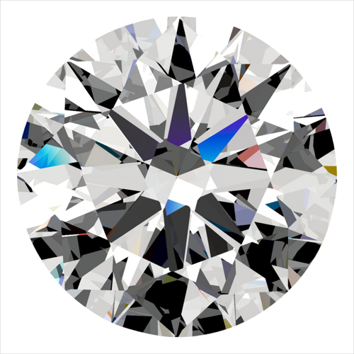 0.33 carat F-VVS2 Excellent cut Natūralus Round Deimantas (1)