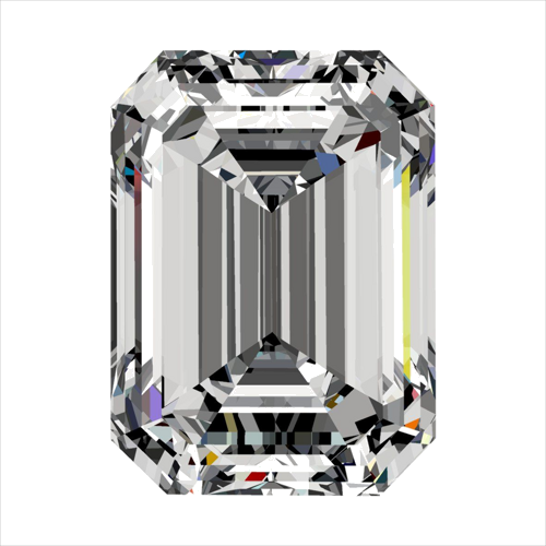 0.33 carat F-SI1 Natūralus Emerald Deimantas (1)