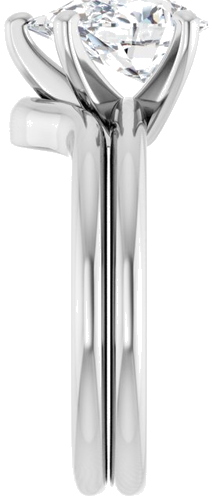 Sužadėtuvių Žiedas „Solitaire“ 585 Baltojo Aukso Pear Shape 10mm x 7mm (9)