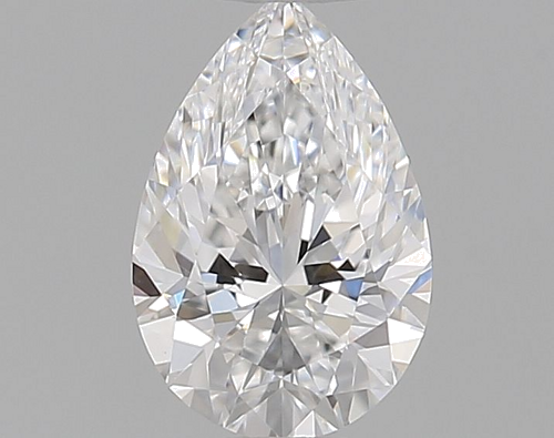0.34 carat D-VVS2 Natūralus Pear Deimantas (1)