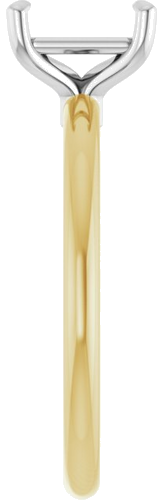 Sužadėtuvių Žiedas 585 Baltojo Ir Geltonojo Aukso Emerald 7mm x 5mm (4)