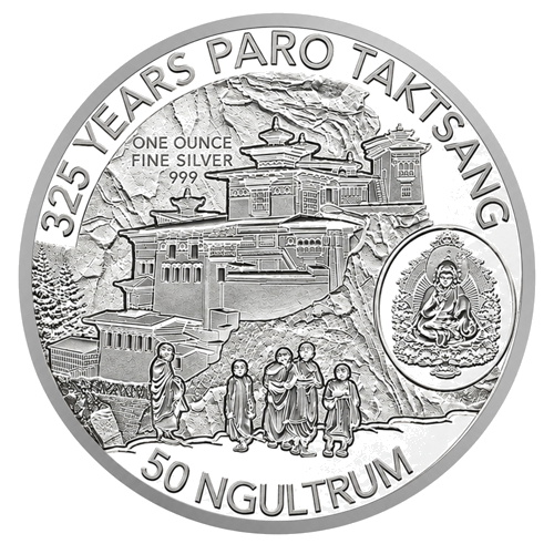 1 oz Monastery Temple 2017 Bhutan Silver Coin (1)