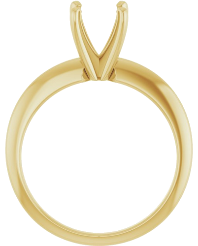 Sužadėtuvių Žiedas „Solitaire“ 14k yellow gold Round 6.6mm x 7.2mm (2)