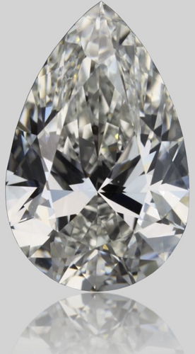 0.6 carat H-VS1 Natūralus Pear Deimantas (1)