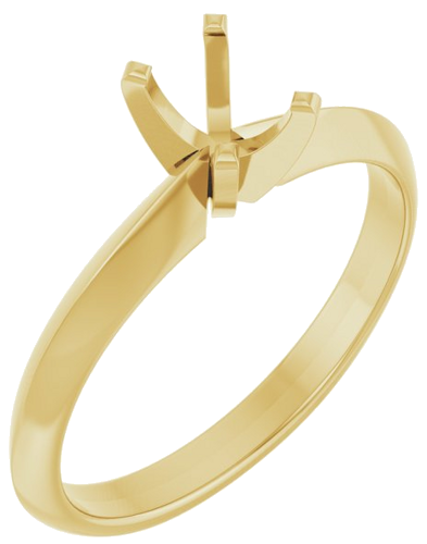 Sužadėtuvių Žiedas „Lightweight Solitaire“ 14k yellow gold Elongated Cushion 6mm x 4mm (1)