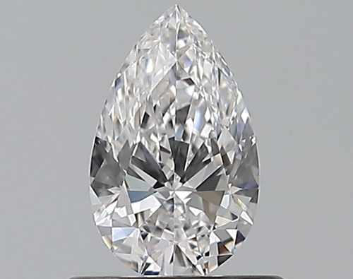 0.5 carat D-VVS2 Natūralus Pear Deimantas (1)