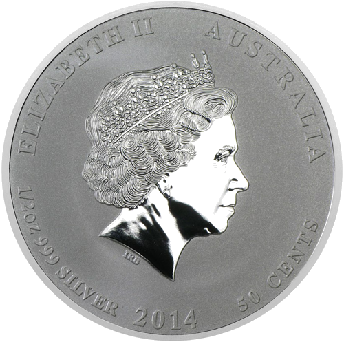 1/2 oz Year of the Horse 2014 (Lunar II) Australia Silver Coin (2)