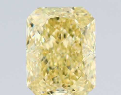 1.01 carat Fancy Yellow-VS1 Natūralus Radiant Deimantas (1)
