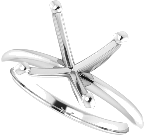 Sužadėtuvių Žiedas „Solitaire“ 585 Baltojo Aukso Round 11mm (5)