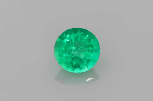 0.41 carat GREEN Round Smaragdas (1)