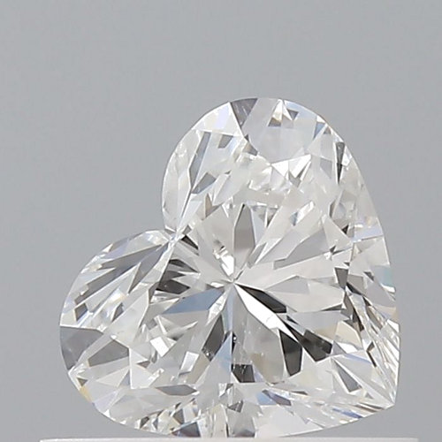 0.56 carat F-SI2 Natūralus Heart Deimantas (1)