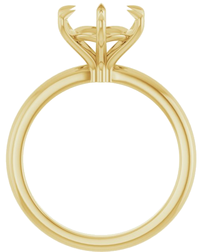 Sužadėtuvių Žiedas „Solitaire“ 14k yellow gold Round 9mm (2)