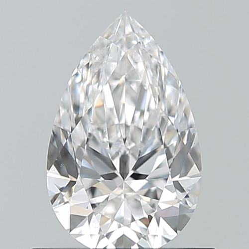 0.7 carat D-VS2 Natūralus Pear Deimantas (1)