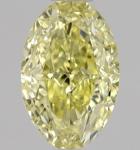 0.45 carat Fancy Intense Yellow-VVS1 Natūralus Oval Deimantas (1)
