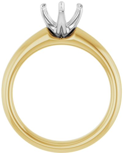 Sužadėtuvių Žiedas „Solstice Solitaire®“ 14k yellow/white gold Oval 9mm x 7mm (2)