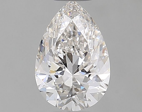 0.5 carat H-VVS2 Natūralus Pear Deimantas (1)