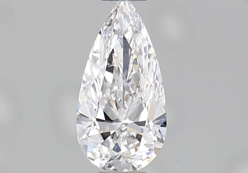 0.42 carat D-VVS2 Natūralus Pear Deimantas (1)