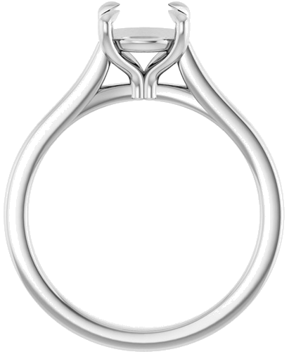 Sužadėtuvių Žiedas „Claw-Prong“ 14k white gold Round 7.4mm (2)