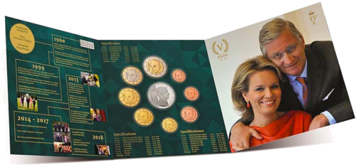 2018 Belgium Euro coin set with a commemorative medal (2)
