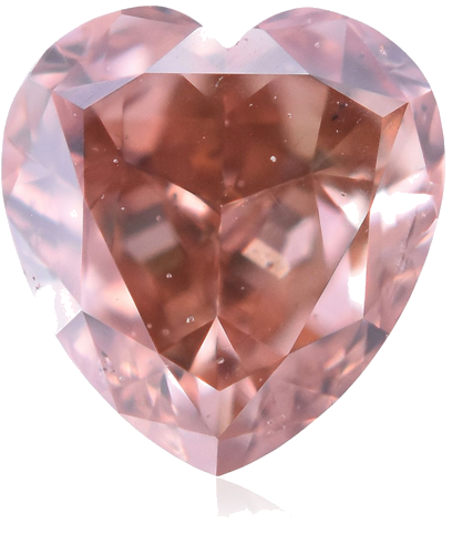 0.37 carat Fancy Deep Brownish Orangey Pink-SI1 Natūralus Heart Deimantas (1)